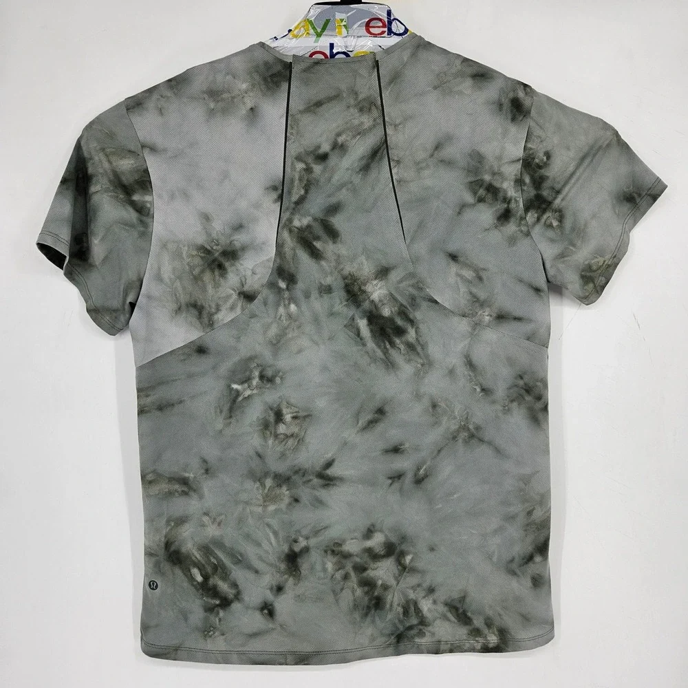 Lululemon Shirt Mens Extra Large Performance Tee Activewear Gym Training Tie Dye
